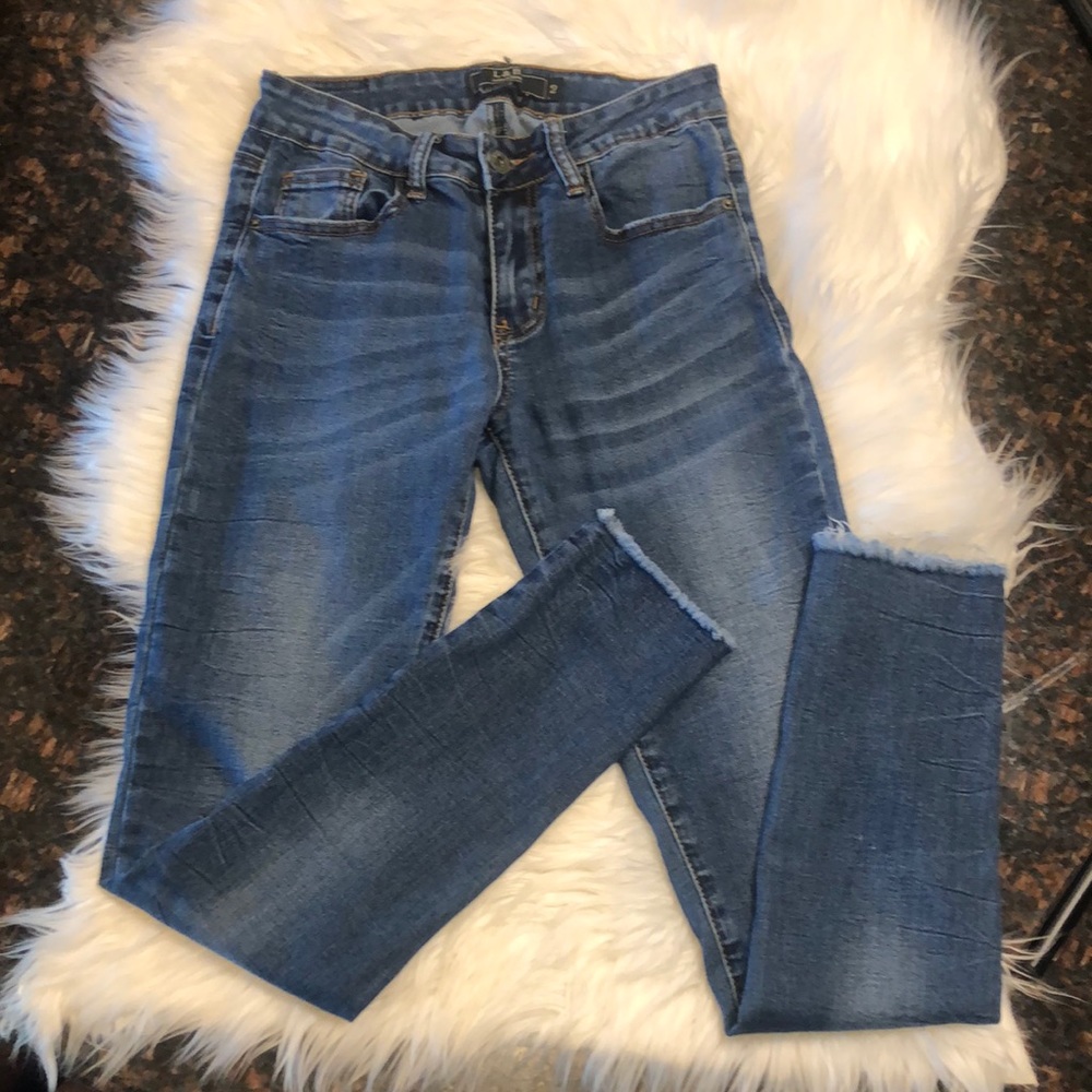 L & B Lucky and Blessed “Mid Rise Skinny” Jeans